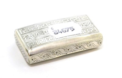 Lot 426 - A George III silver gilt snuff box by William Pugh, Birmingham 1806 (a.f)