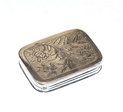 Lot 429 - A George III silver vinaigrette by John Shaw, Birmingham 1805 (replacement grille)