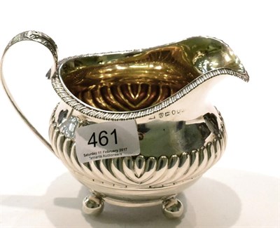 Lot 461 - A George III silver gilt cream jug by William Lister, Newcastle 1821