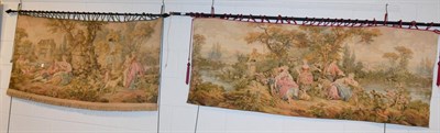 Lot 1070 - A pair of reproduction wall hangings