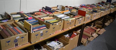 Lot 1082 - Twenty eight boxes of books mostly novels and biographies