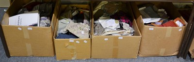 Lot 1093 - A large quantity of modern fabric samples and sample books including silks, wools and...