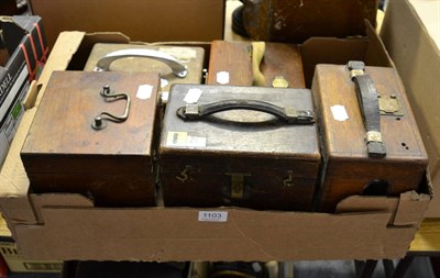 Lot 1103 - Five pigeon timing clocks