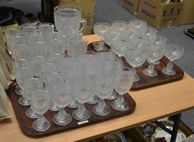 Lot 1115 - A collection of pressed glass