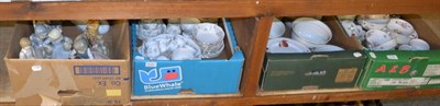 Lot 1129 - Five boxes of 19th and 20th century ceramics, glassware, pewter, etc