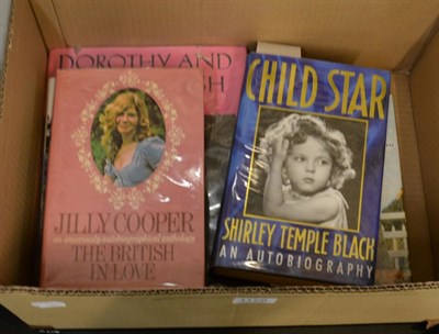 Lot 1178 - Seven books signed in ink by their authors, hardbacks in dust jackets: Temple (Shirley) Child Star