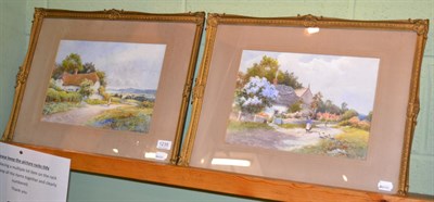 Lot 1235 - A pair of watercolours signed Arthur Mills