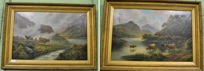 Lot 1262 - H R Hall (19th /20th century) ";Glen Etive"; ";On The Arden";, each signed and inscribed verso, oil