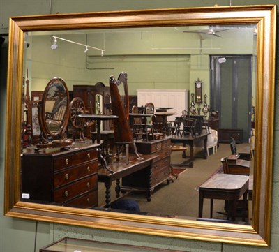 Lot 1278 - A gilt framed rectangular mirror