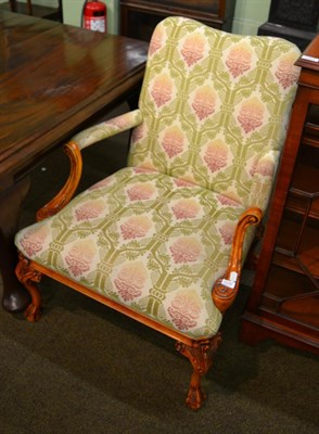 Lot 1330 - A reproduction armchair in the 18th century style