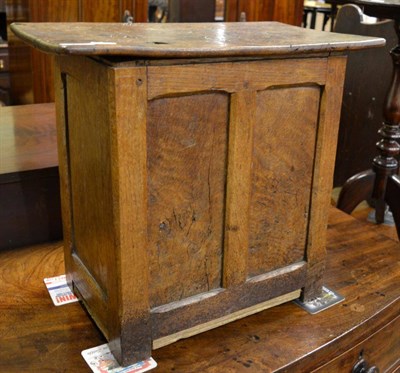 Lot 1360 - A Yorkshire school, burr oak hinged box