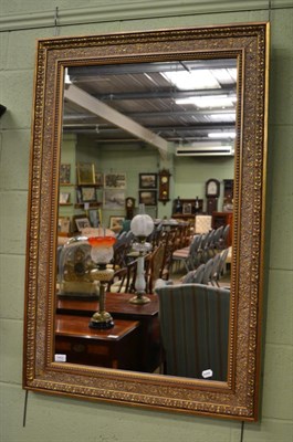 Lot 1402 - A gilt framed mirror