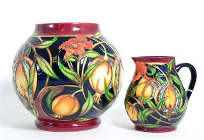 Lot 101 - A Moorcroft pottery 'Plevriana' pattern jug by Rachel Bishop, 2003, with painted and impressed...