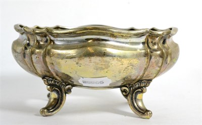 Lot 102 - A German silver bowl, lacking glass liner