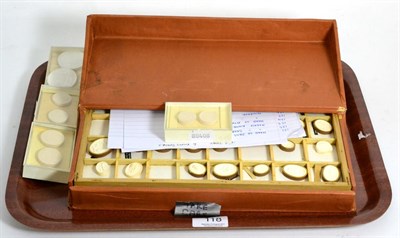 Lot 118 - Four sets of plaster sample castings from the original dies - Royal Mint, a collection of...