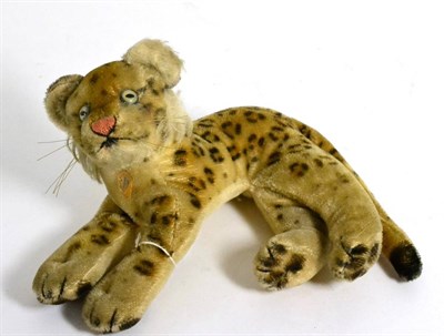 Lot 120 - A Steiff model of a leopard, with original paper tag, with illuminated eyes
