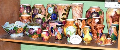 Lot 130 - A large collection of Oldcourt floral and foliate pattern vases, jugs and dishes including...