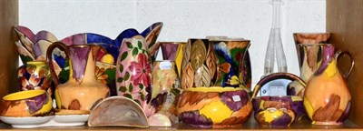 Lot 141 - A large collection of Oldcourt floral and foliate pattern vases, jugs and dishes including...