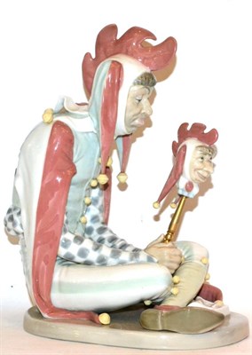 Lot 153 - A Lladro Court Jester, Norman Rockwell collection, no.1405