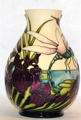 Lot 155 - Moorcroft ";Wetland Emerald"; limited edition (56/100) vase, boxed