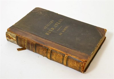 Lot 320 - Stielers' hand-atlas 83 karten, part leather bound