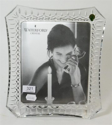 Lot 321 - A Waterford cut glass photograph frame (boxed)