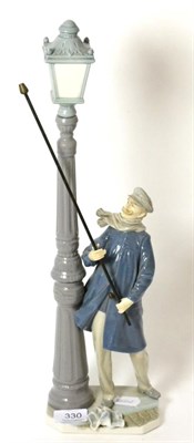 Lot 330 - A Lladro figure of a lamp lighter