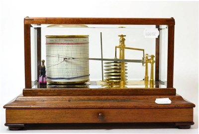 Lot 336 - An oak barograph, Short & Mason, London