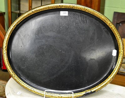 Lot 346 - A Victorian papier mache tray