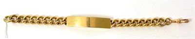 Lot 387 - A 9ct gold identity bracelet