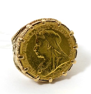 Lot 419 - A Victorian 1896 sovereign mounted as a ring