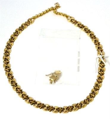 Lot 456 - A 9ct gold necklace