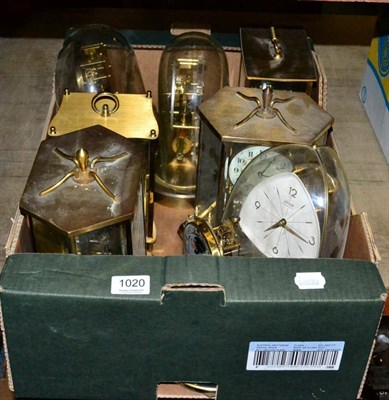 Lot 1020 - Eight mantel clocks