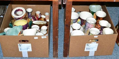 Lot 1026 - Large collection of Oldcourt ware lustre ceramics including vases, jugs, dishes etc  (qty)