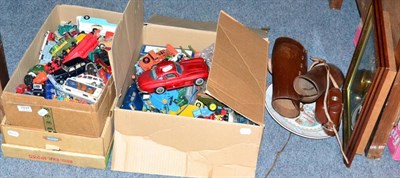 Lot 1037 - Three boxes of play worn vehicles including Captain Scarlet and Fab etc