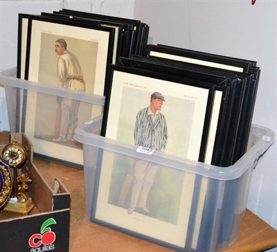 Lot 1043 - A collection of thirty one Vanity fair cricketer prints, including The Rev. F H Gillingham