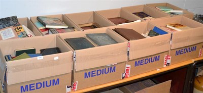 Lot 1047 - Fourteen boxes of books including novels, historical, art, geographical and other reference works