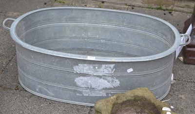 Lot 1131 - A galvanized bath