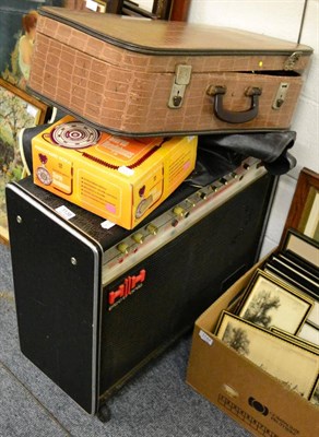 Lot 1138 - HH electronic amplifier, cased trumpet etc