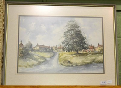 Lot 1160 - John Sibson (British, 20th century), Yorkshire village (possibly Old Scriven, just outside...