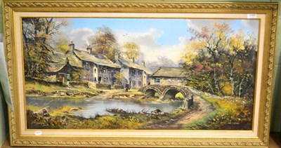 Lot 1166 - John Corcoran, Wycoller, Lancashire, oil on canvas