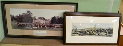 Lot 1185 - The Zetland Hunt, Aske Hall, 1st November 1983 with key, together with four engravings after Shayer