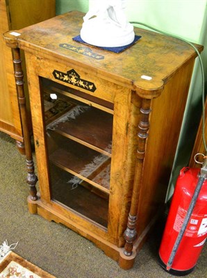 Lot 1207 - An inlaid walnut pier cabinet