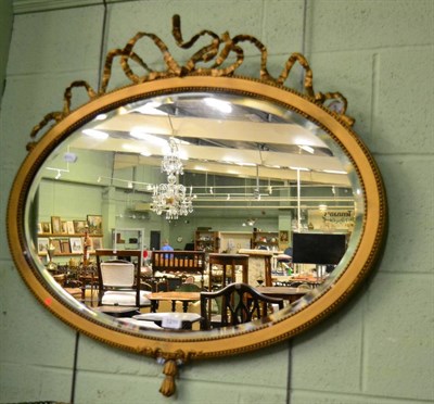 Lot 1211 - A 19th century ribbon tie mirror