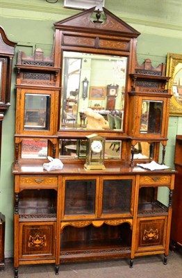 Lot 1212 - A late Victorian rosewood mirror back sideboard