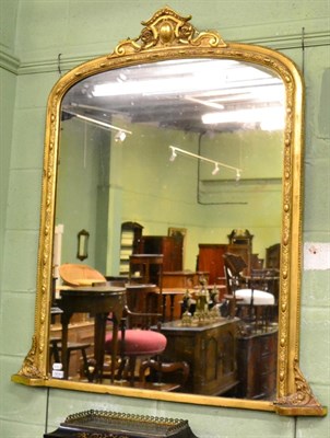 Lot 1214 - A 19th century giltwood mirror