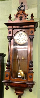 Lot 1216 - A mahogany regulated wall clock