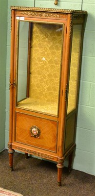 Lot 1224 - A reproduction French Kingwood display cabinet