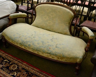 Lot 1276 - A 19th century mahogany framed hump back sofa