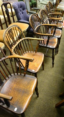 Lot 1298 - A set of six Windsor chairs (5+1)